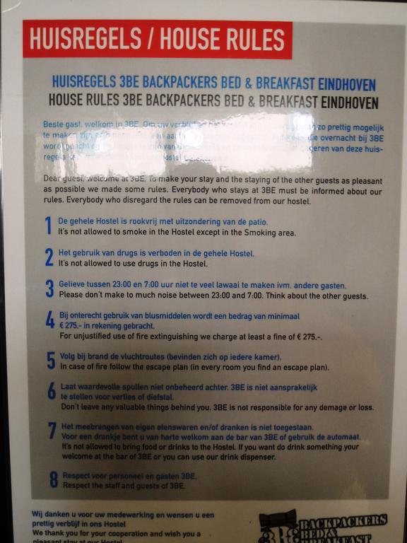 3be Backpackers Eindhoven